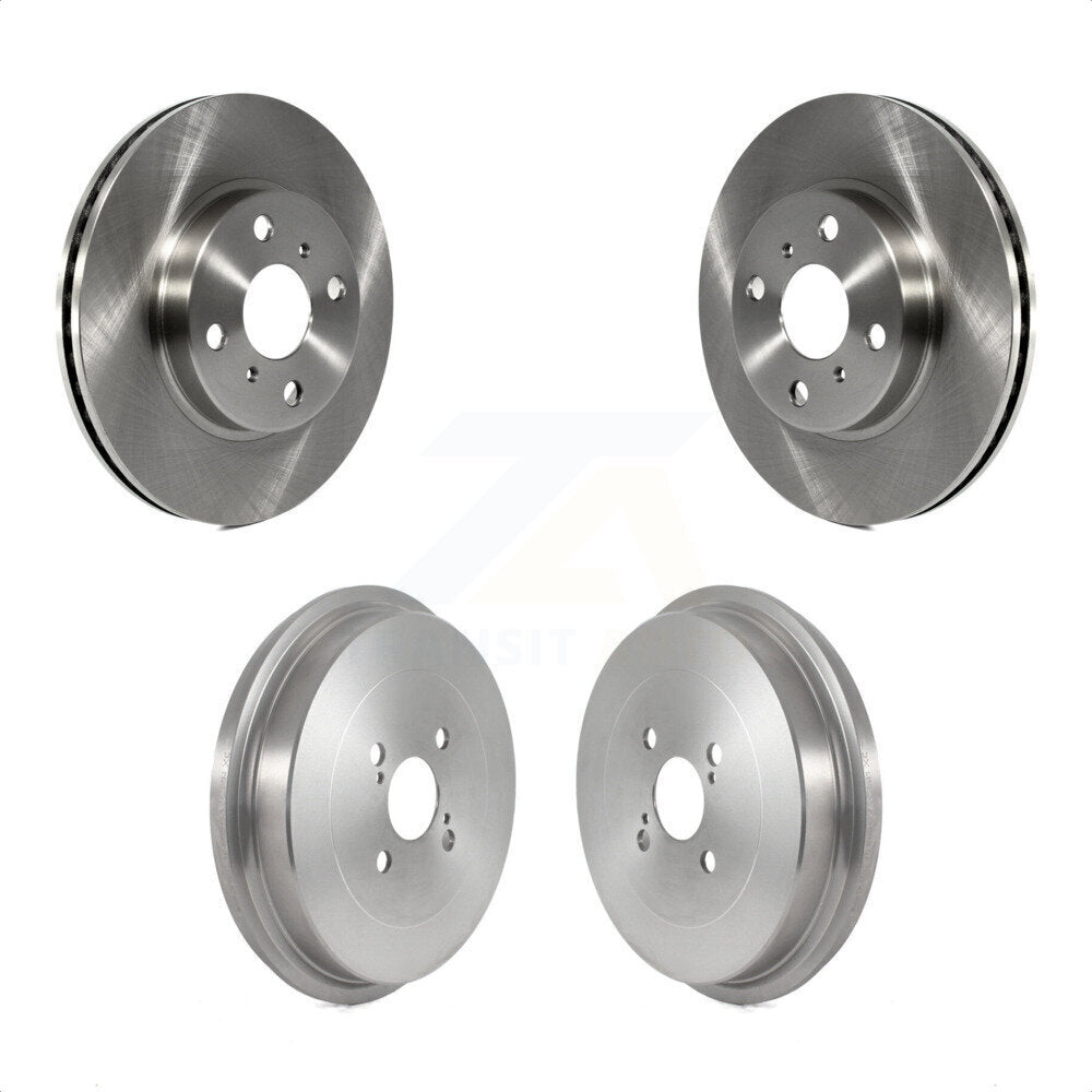 Front Rear Disc Brake Rotors Drums Kit For Toyota Prius C Scion iQ K8-102229