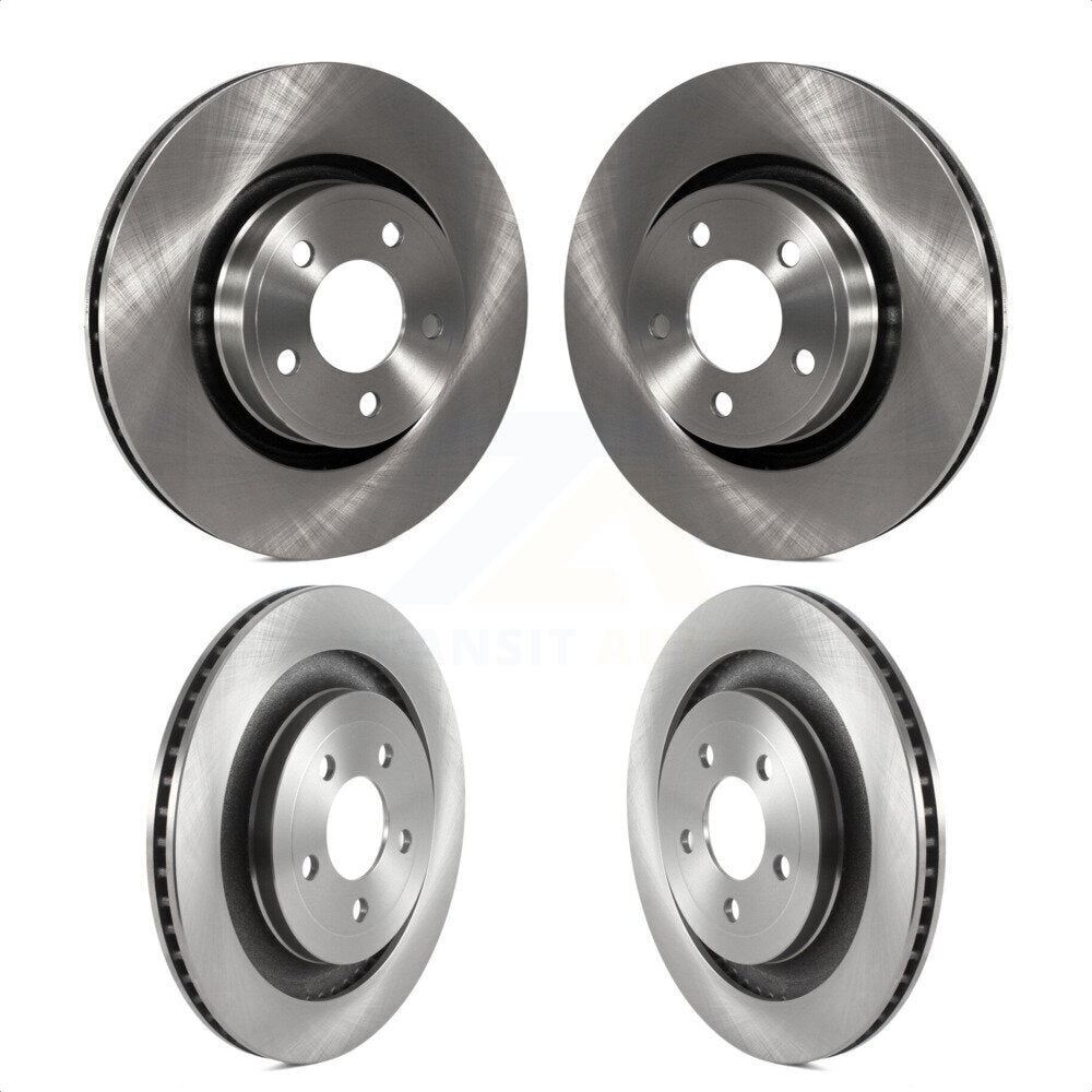 Front Rear Disc Brake Rotors Kit For 2015 Ford Mustang EcoBoost Premium Without Performance Package K8-102256