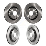 Front Rear Disc Brake Rotors Kit For 2015 Ford Mustang EcoBoost Premium Without Performance Package K8-102256