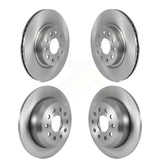 Front Rear Disc Brake Rotors Kit For 2018-2022 Jeep Wrangler Without Heavy Duty Brakes Code BRY K8-102281