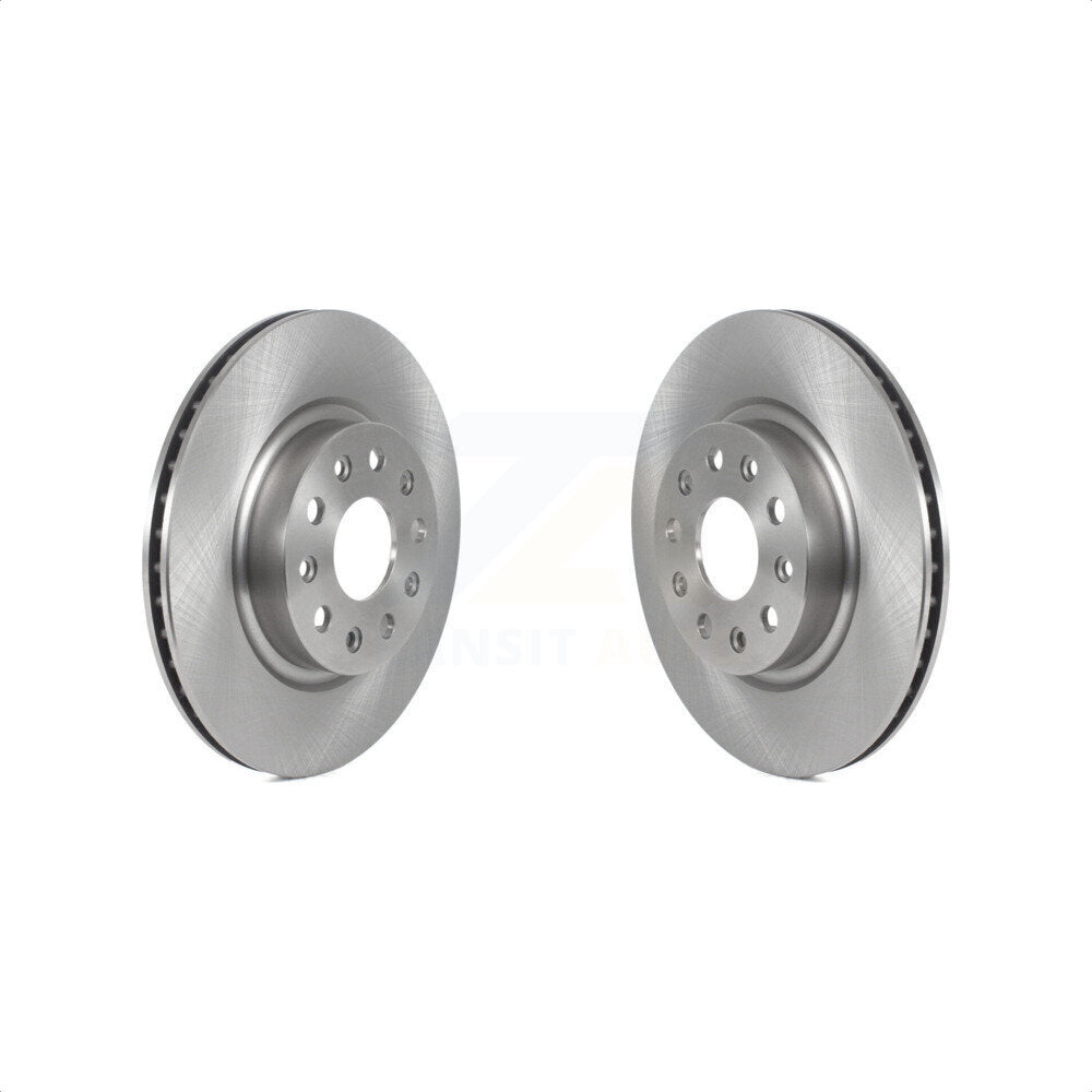 Front Disc Brake Rotors Pair For 2018-2022 Jeep Wrangler Without Heavy Duty Brakes Code BRY K8-102309