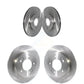 Front Rear Disc Brake Rotors Kit For Kia Niro Hyundai Ioniq K8-102369