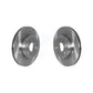 Front Disc Brake Rotors Pair For 2017-2022 Tesla 3 With Gray Painted Calipers K8-102376