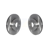 Front Disc Brake Rotors Pair For 2017-2022 Tesla 3 With Gray Painted Calipers K8-102376