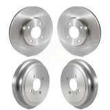 Front Rear Disc Brake Rotors Drums Kit For Nissan Kicks Versa K8-102393