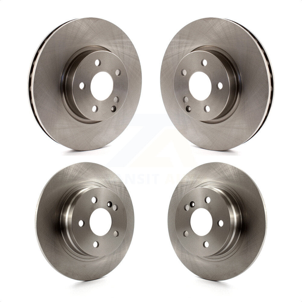 Front Rear Disc Brake Rotors Kit For 2011-2012 Mercedes-Benz C300 With 322mm Diameter Rotor K8-102400