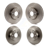 Front Rear Disc Brake Rotors Kit For 2011-2012 Mercedes-Benz C300 With 322mm Diameter Rotor K8-102400