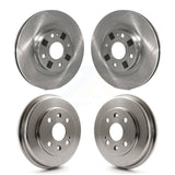 Front Rear Disc Brake Rotors Drums Kit For Mazda Protege K8-102408