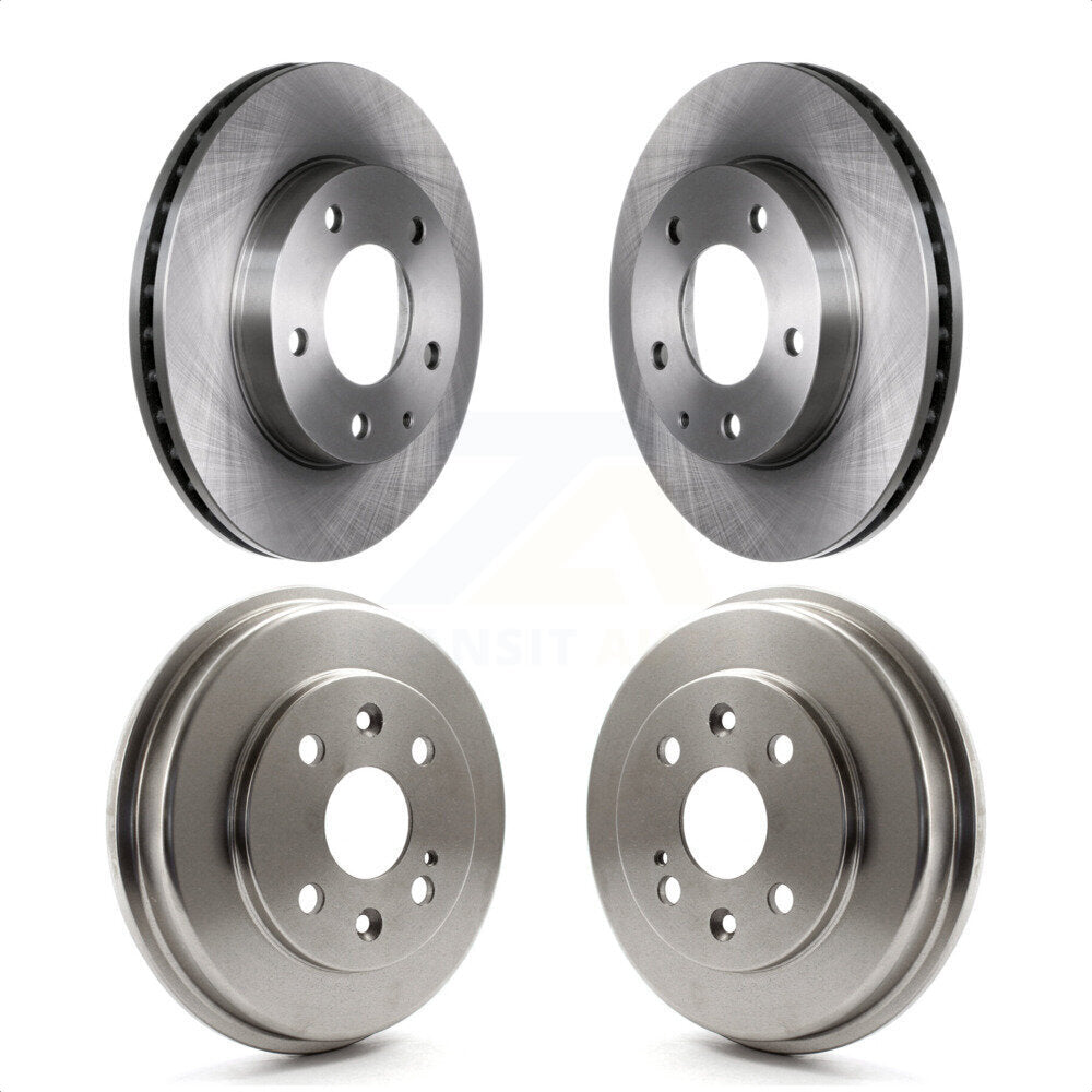 Front Rear Disc Brake Rotors Drums Kit For Mazda Protege Protege5 K8-102409