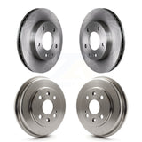 Front Rear Disc Brake Rotors Drums Kit For Mazda Protege Protege5 K8-102409