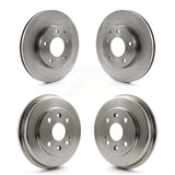 Front Rear Disc Brake Rotors Drums Kit For 2003 Mazda Protege Mazdaspeed K8-102410