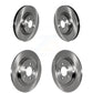 Front Rear Disc Brake Rotors Kit For 2022 Ford Explorer 2.3L With 345mm Diameter Rotor K8-102411