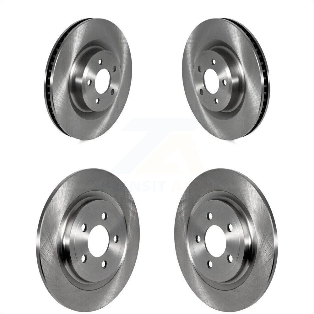 Front Rear Disc Brake Rotors Kit For 2022 Ford Explorer 2.3L With 345mm Diameter Rotor K8-102411