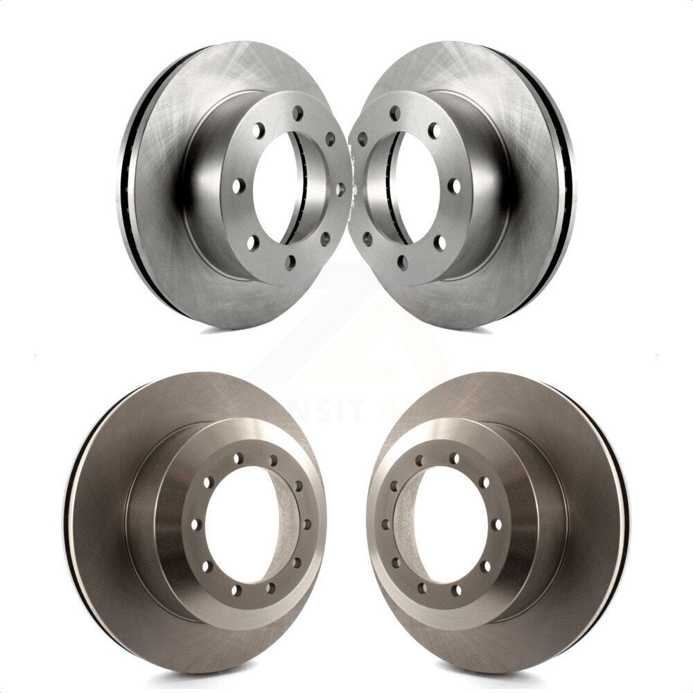 Front Rear Disc Brake Rotors Kit For 2005-2009 Ford F-450 Super Duty With 8 Lug Wheels K8-102426