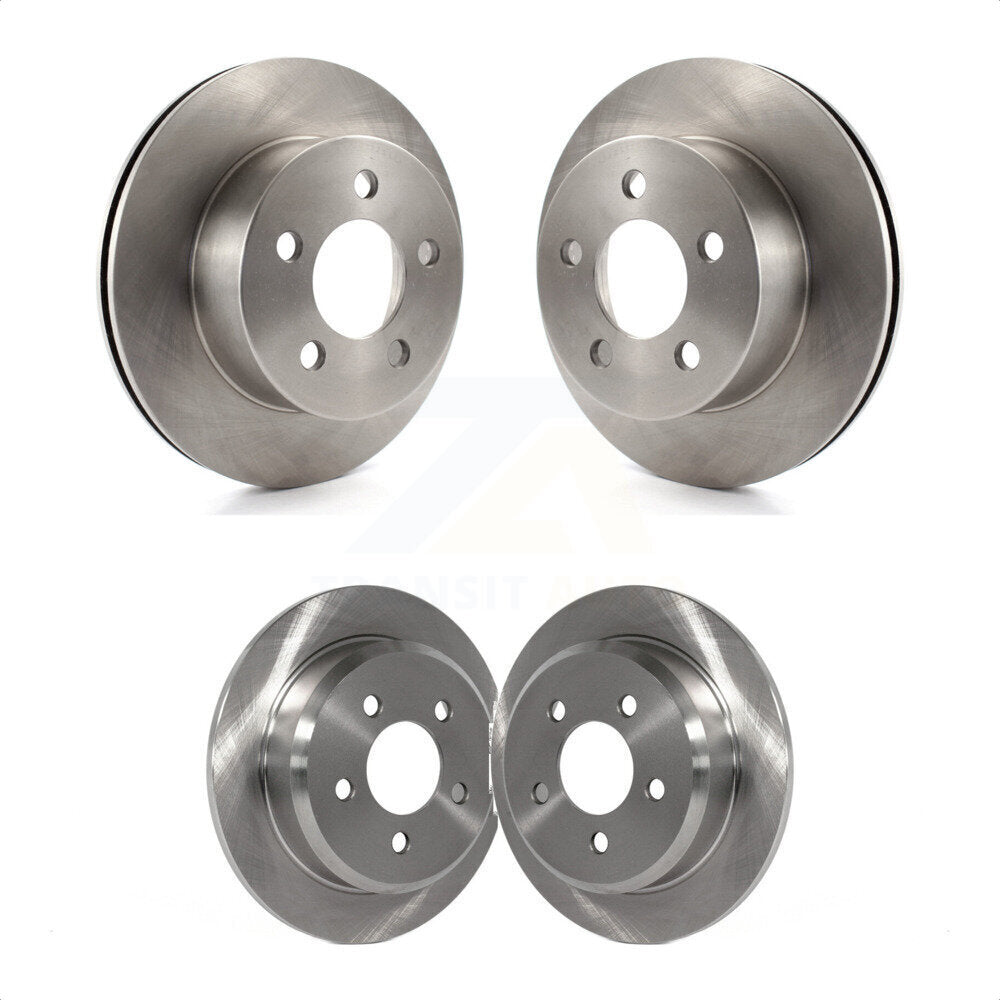 Front Rear Disc Brake Rotors Kit For 1993 Jeep Grand Wagoneer With 280mm Diameter Rotor 3.060" Overall Height K8-102427