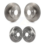 Front Rear Disc Brake Rotors Kit For 1993 Jeep Grand Wagoneer With 280mm Diameter Rotor 3.060" Overall Height K8-102427
