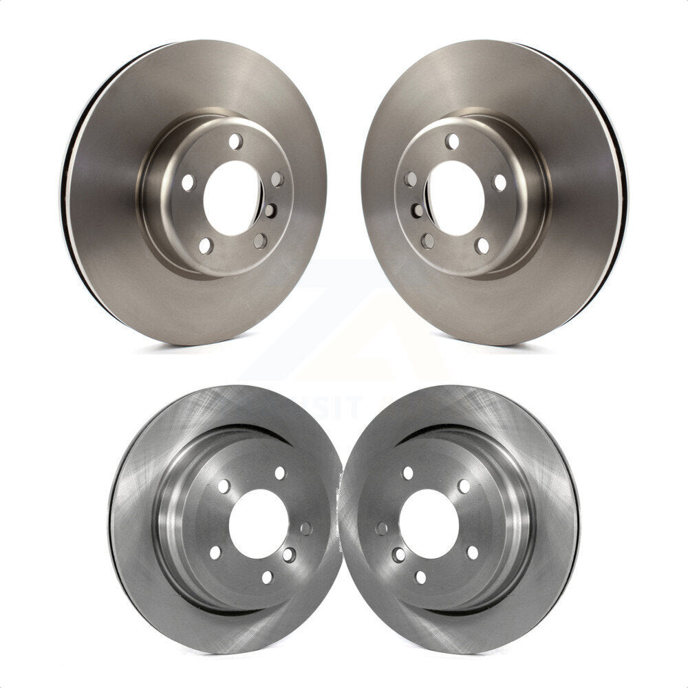 Front Rear Disc Brake Rotors Kit For 2013 BMW 328i Convertible with 3.0L With 340mm Diameter Rotor K8-102439