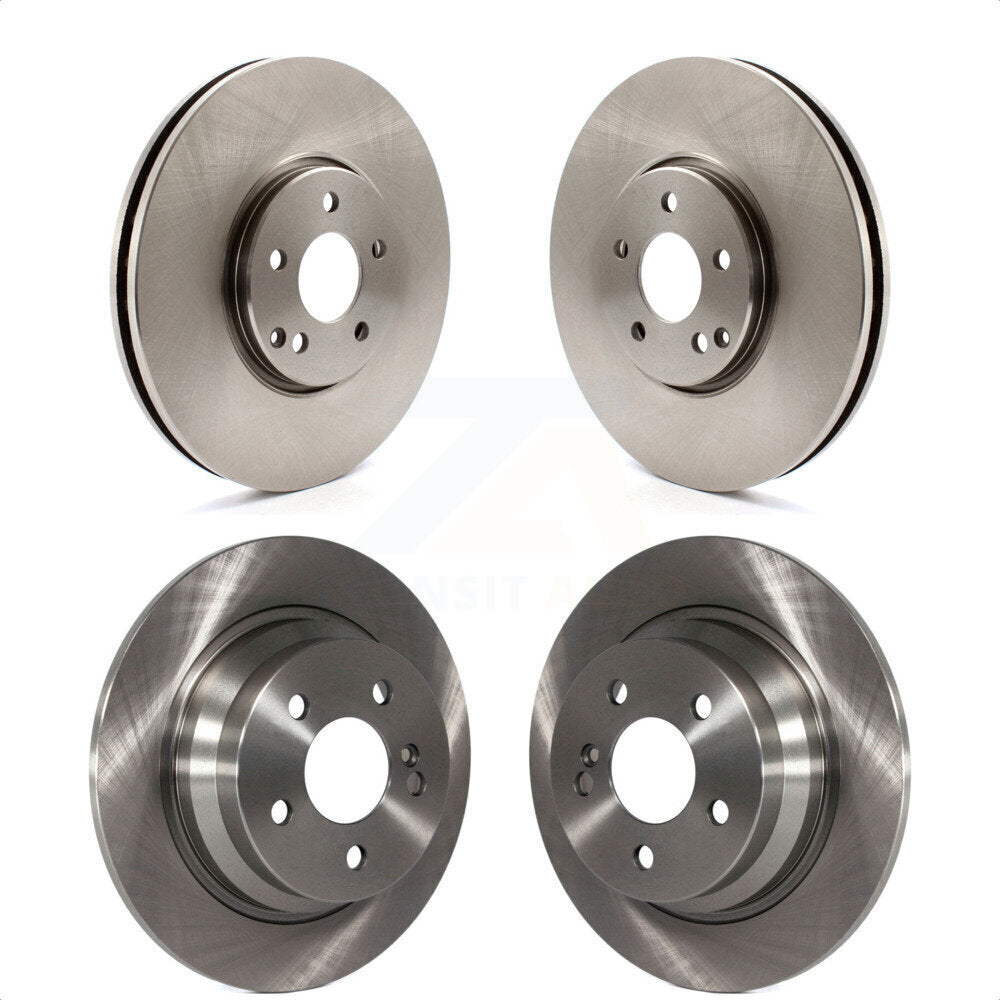 Front Rear Disc Brake Rotors Kit For 2006 Mercedes-Benz E500 AWD With Solid Rotor K8-102454