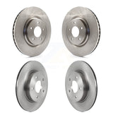 Front Rear Disc Brake Rotors Kit For 2019 Nissan Rogue FULL HYBRID EV-GAS (FHEV) engine With Electric Parking K8-102455