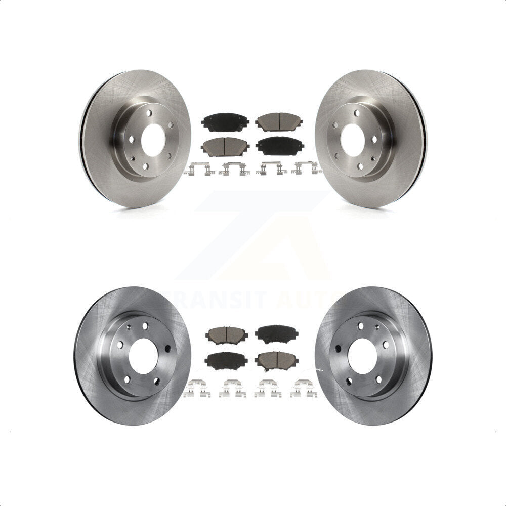 Transit Auto - Front Rear Disc Brake Rotors And Ceramic Pads Kit For Mazda 3 Sport 2.5L K8C-101440