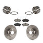 Transit Auto - Front Wheel Bearing With Disc Brake Rotors And Semi-Metallic Pads Kit For Mercedes-Benz C300 KBB-102785
