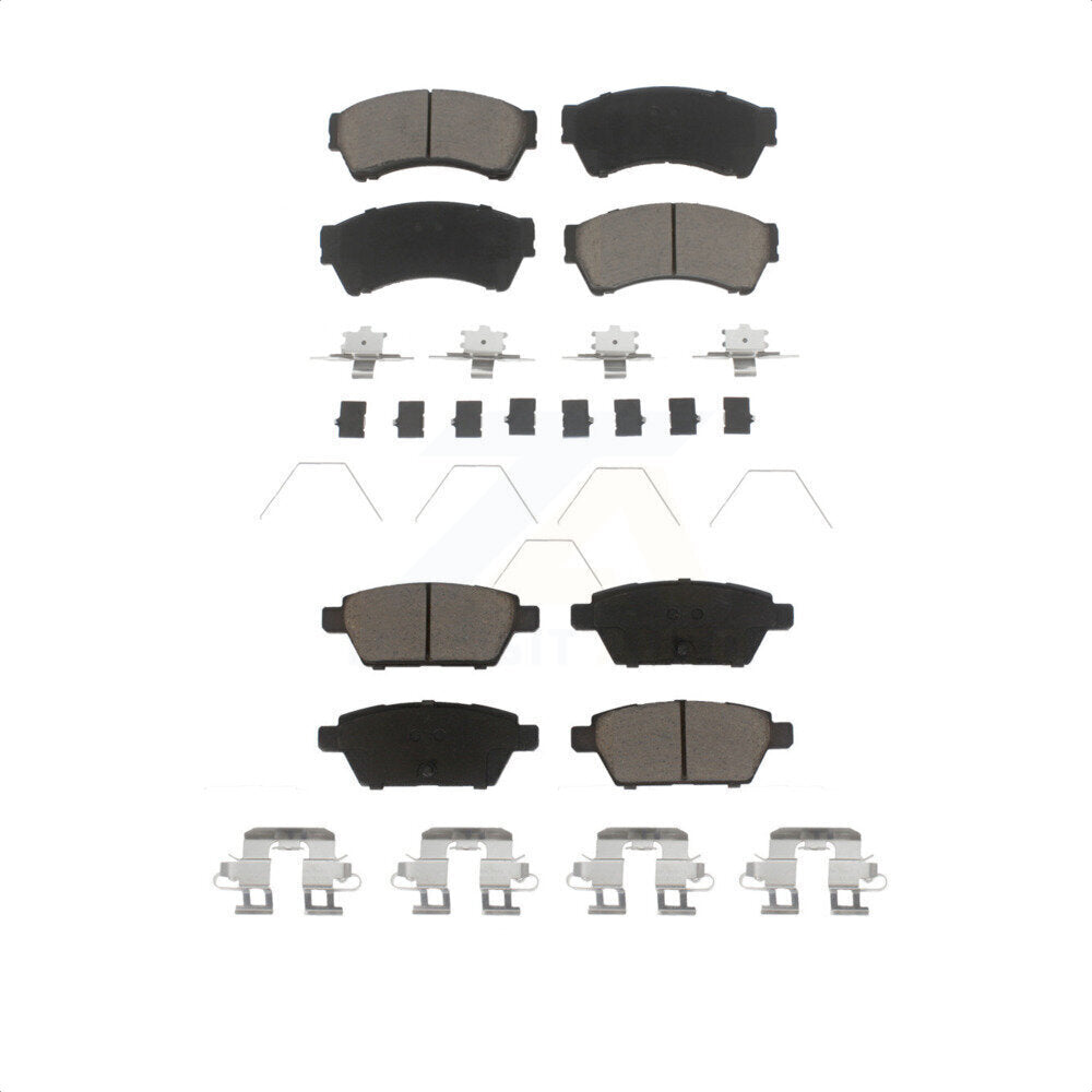 Front Rear Ceramic Brake Pads Kit For Ford Fusion Mazda 6 Lincoln MKZ Mercury Milan Zephyr KCX-100007