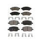 Front Rear Ceramic Brake Pads Kit For Chevrolet Uplander Pontiac Montana Buick Terraza Saturn Relay VPG MV-1 KCX-100015