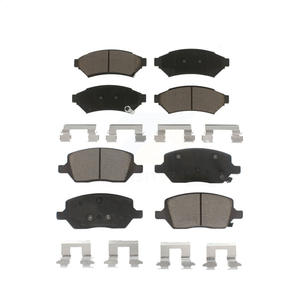 Front Rear Ceramic Brake Pads Kit For Chevrolet Uplander Pontiac Montana Buick Terraza Saturn Relay VPG MV-1 KCX-100015