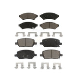 Front Rear Ceramic Brake Pads Kit For Chevrolet Uplander Pontiac Montana Buick Terraza Saturn Relay VPG MV-1 KCX-100015