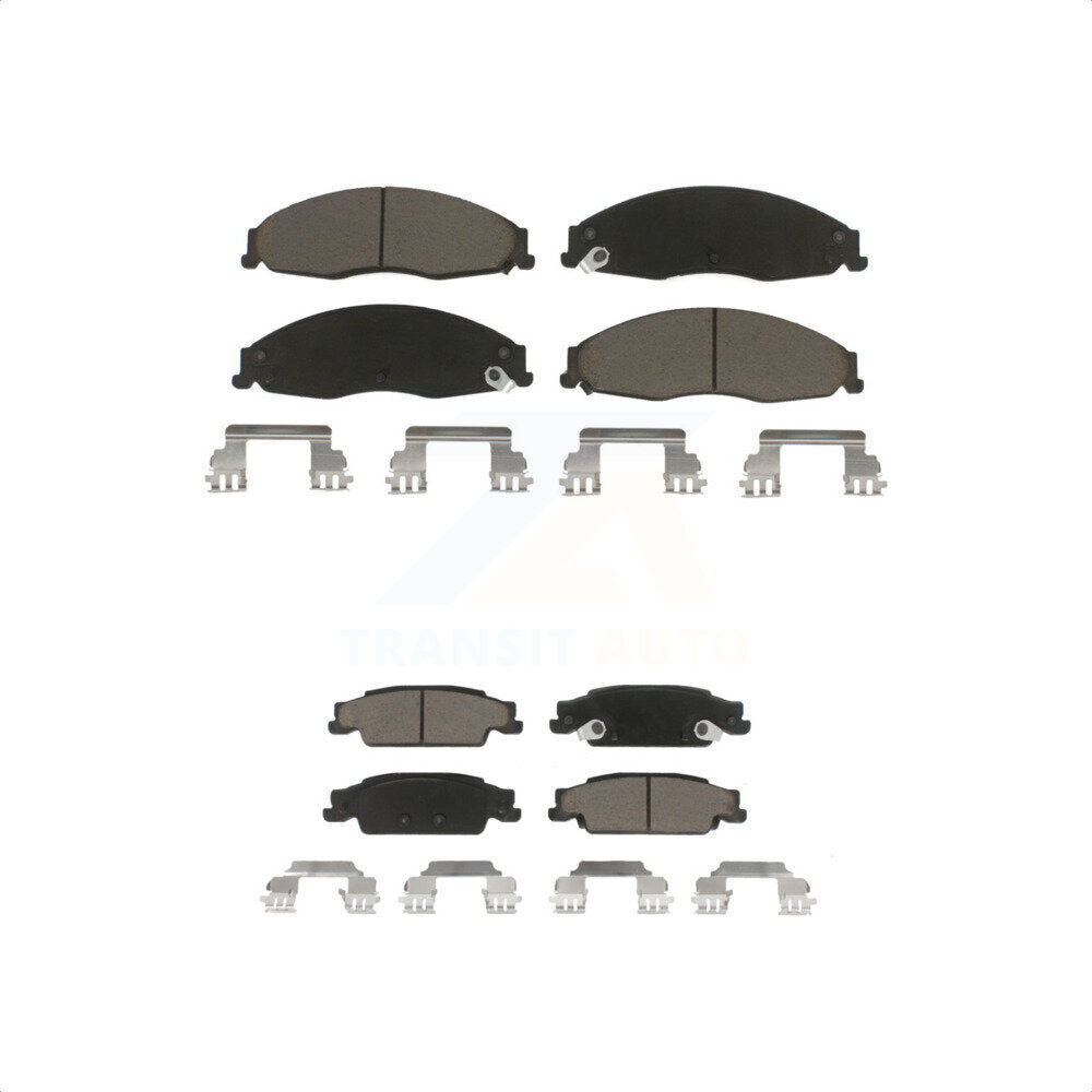 Front Rear Ceramic Brake Pads Kit For Cadillac Pontiac Grand Prix CTS STS KCX-100018