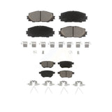 Front Rear Ceramic Brake Pads Kit For Toyota Prius Corolla Lexus CT200h Prime Plug-In KCX-100026