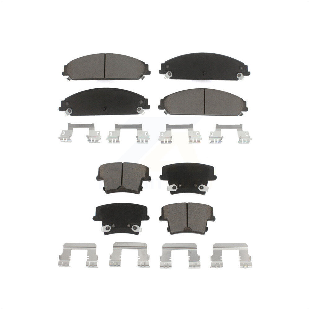 Front Rear Ceramic Brake Pads Kit For Dodge Charger Chrysler 300 Challenger Magnum KCX-100030