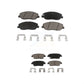 Front Rear Ceramic Brake Pads Kit For Hyundai Genesis 3.8L KCX-100037
