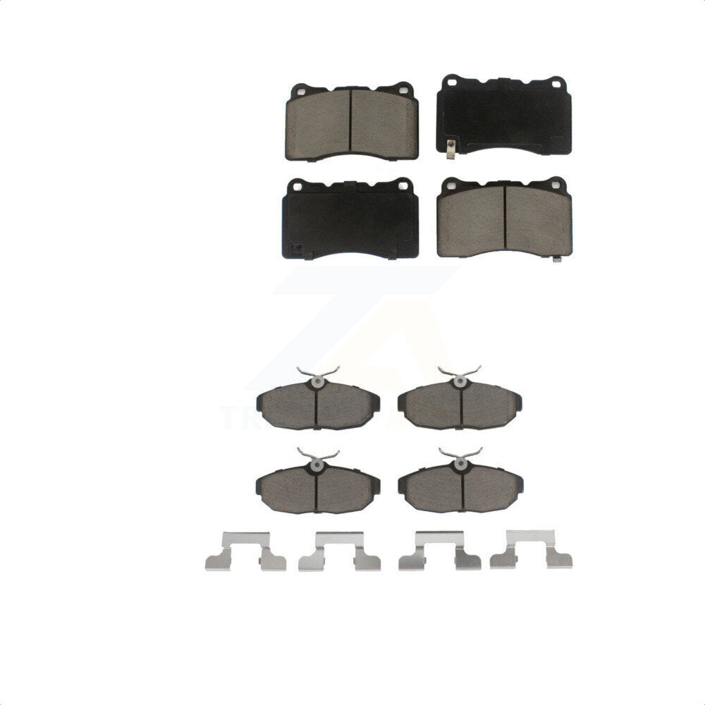 Front Rear Ceramic Brake Pads Kit For Ford Mustang KCX-100064