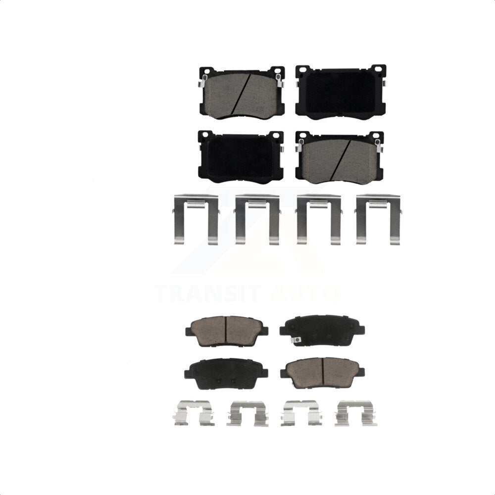 Front Rear Ceramic Brake Pads Kit For Hyundai Genesis G80 Kia K900 KCX-100080
