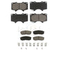 Front Rear Ceramic Brake Pads Kit For Toyota 4Runner Lexus Sequoia GX460 FJ Cruiser GX470 KCX-100084