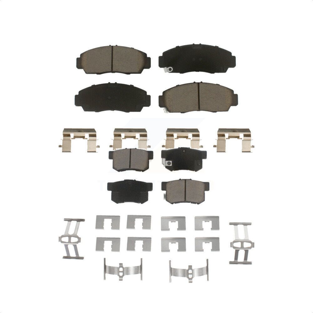 Front Rear Ceramic Brake Pads Kit For Honda Accord Acura TL TSX RL CL KCX-100101