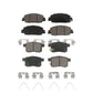 Front Rear Ceramic Brake Pads Kit For Honda Accord KCX-100136