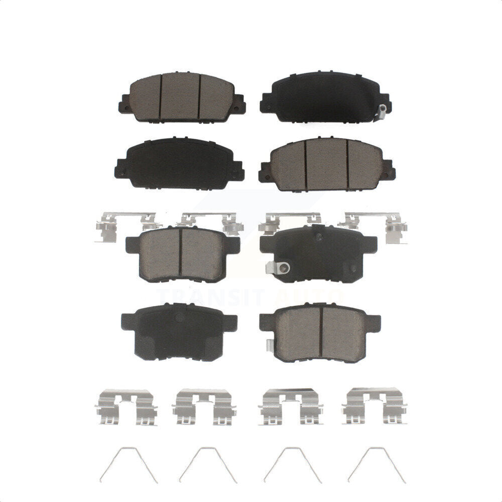 Front Rear Ceramic Brake Pads Kit For Honda Accord KCX-100136