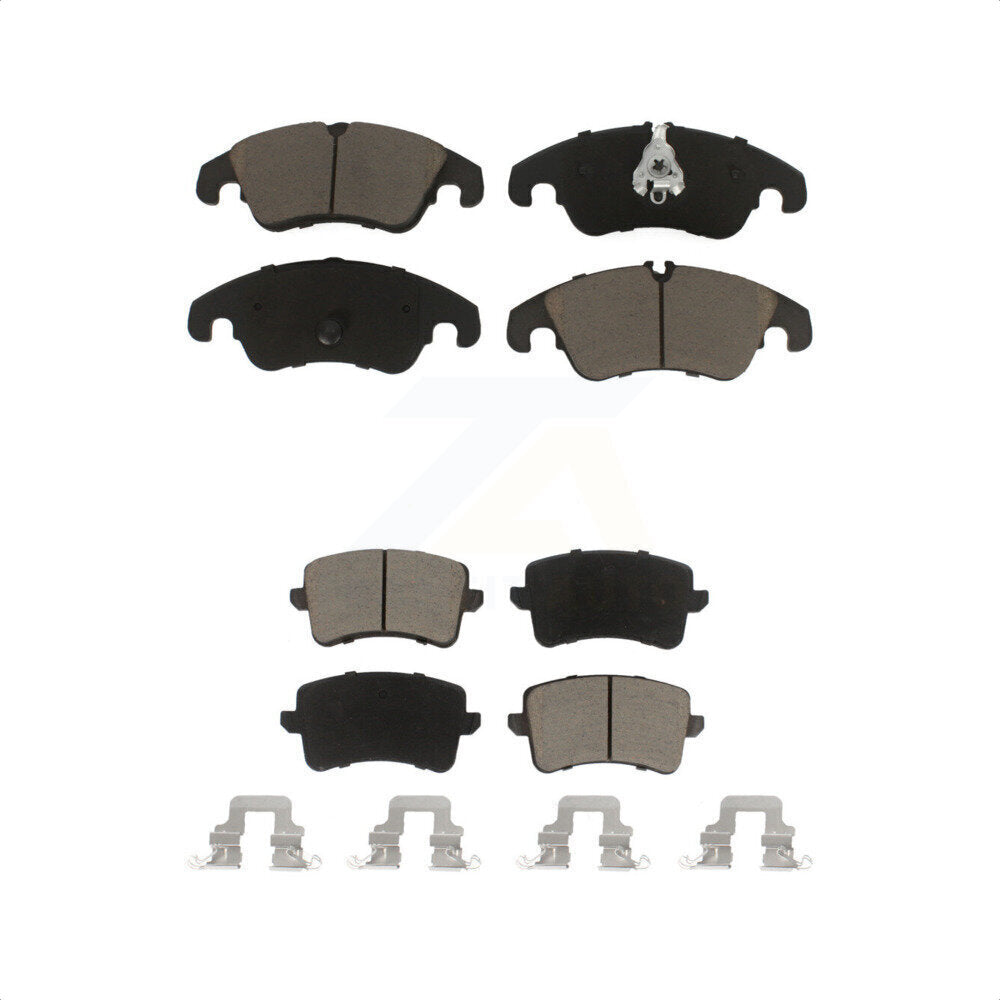 Front Rear Ceramic Brake Pads Kit For Audi Q5 A4 Quattro A5 allroad S5 KCX-100140