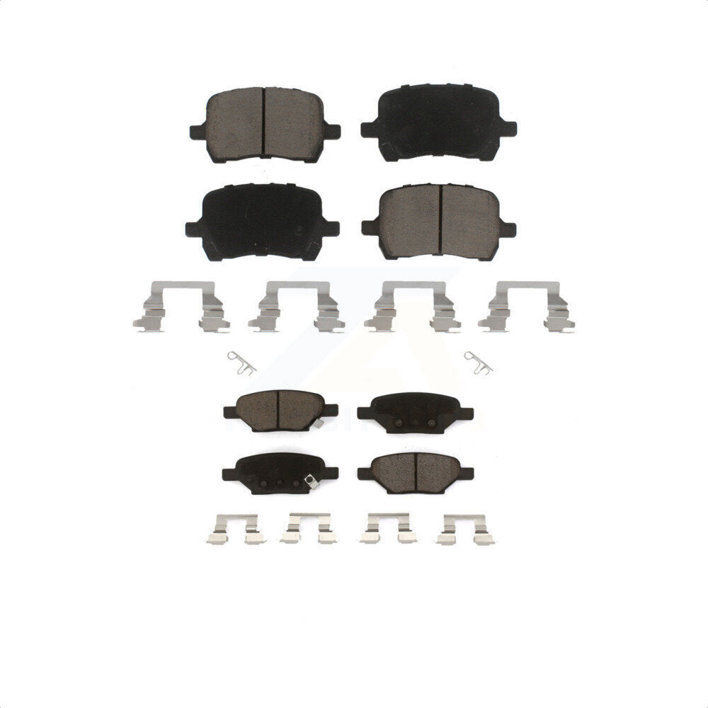 Front Rear Ceramic Brake Pads Kit For Chevrolet Malibu Pontiac G6 Cobalt Saturn Aura HHR G5 KCX-100149