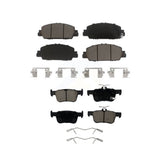 Front Rear Ceramic Brake Pads Kit For Honda Accord KCX-100160