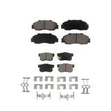 Front Rear Ceramic Brake Pads Kit For Honda Accord Acura Integra Prelude Odyssey CL Legend TL RL Vigor Isuzu Oasis KCX-100173