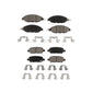 Front Rear Ceramic Brake Pads Kit For Nissan Pathfinder Murano INFINITI QX60 JX35 KCX-100178
