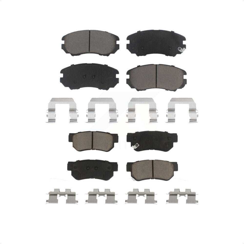 Front Rear Ceramic Brake Pads Kit For Hyundai Sonata Kia Elantra Optima Sportage Tucson Azera Magentis KCX-100189