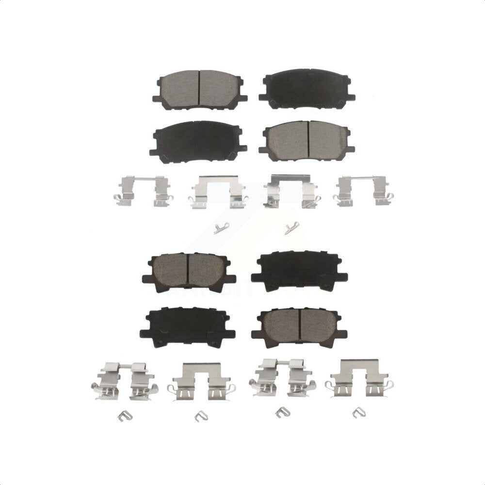 Front Rear Ceramic Brake Pads Kit For Lexus Toyota Highlander RX350 RX330 RX400h KCX-100196