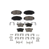 Front Rear Ceramic Brake Pads Kit For Honda Civic Acura RSX S2000 CSX KCX-100204