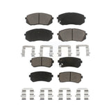 Front Rear Ceramic Brake Pads Kit For Hyundai Tucson Kia Sportage Cadenza KCX-100208