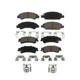 Front Rear Ceramic Brake Pads Kit For Chevrolet Silverado 1500 GMC Sierra Classic Drum rear brakes KCX-100220