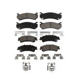 Front Rear Ceramic Brake Pads Kit For Chevrolet Silverado 1500 GMC Sierra Classic Suburban Tahoe Astro Yukon XL Safari KCX-100222